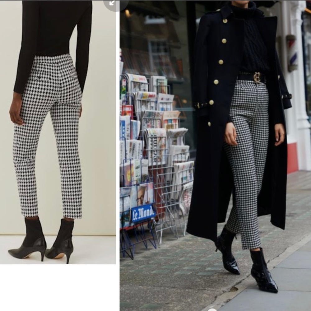 Topman Houndstooth Skinny Pants